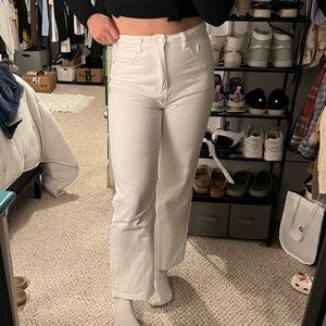White High Waisted Jeans